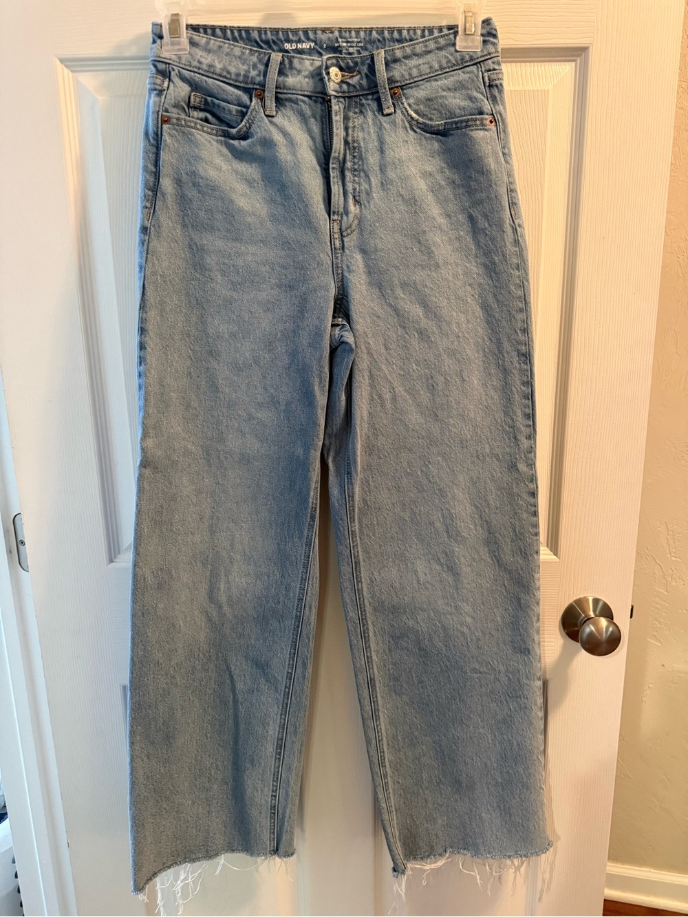 Old Navy Light Blue High-Rise Wide Leg Womens Jeans